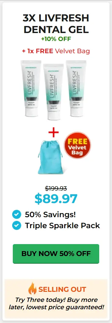LivFresh Dental Gel Pricing 2
