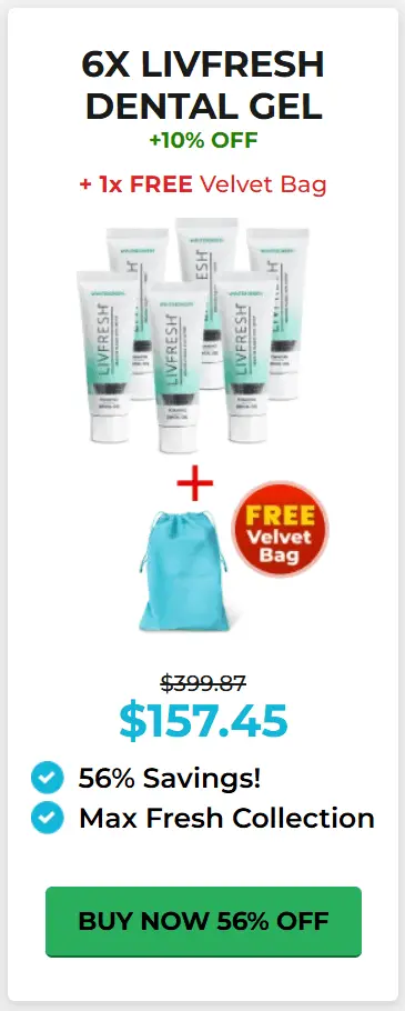 LivFresh Dental Gel Pricing 3